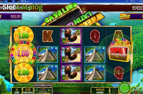 Bildschirm6. PowerBucks Wheel of Fortune Latin Getaways slot