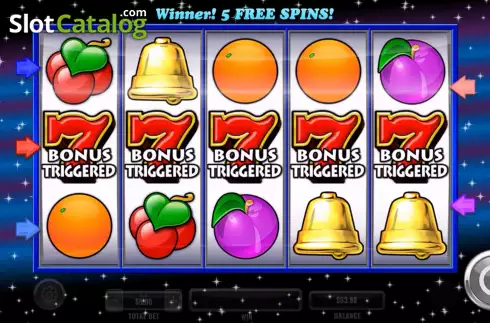 Free Spins Win Screen. 7s Wild slot