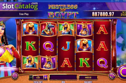 Bildschirm3. Mistress of Egypt MegaJackpots slot