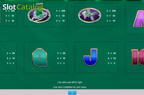 Bildschirm5. Wheel of Fortune Elegant Emeralds slot