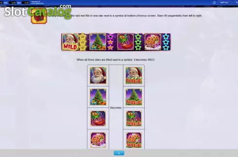 Free Spins feature screen. Snowy Secrets slot