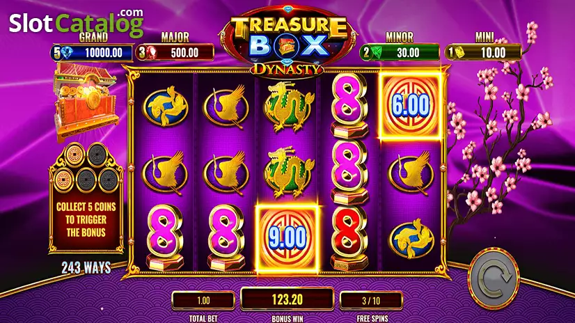 Treasure Box Dynasty Free Spins