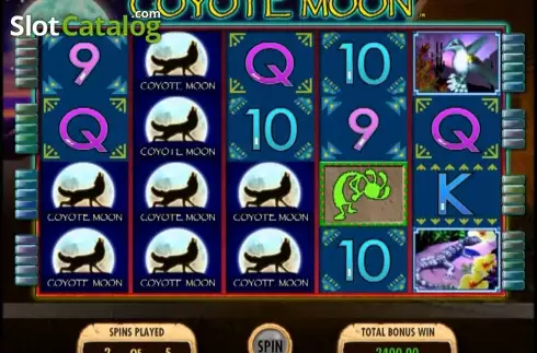 Free Spin. Coyote Moon slot
