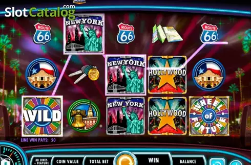 Win Screen 3. Wheel of Fortune on tour slot