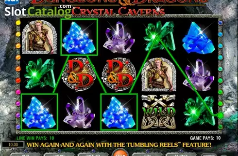 Ekran9. Dungeons and Dragons Crystal Caverns yuvası