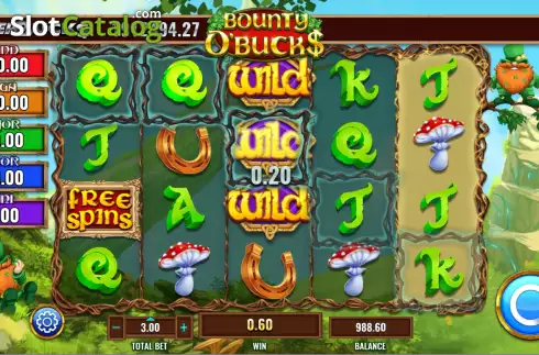 Bildschirm3. Powerbucks Bounty O'Bucks slot