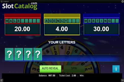 Game screen 2. Wheel Of Fortune Winning Words slot