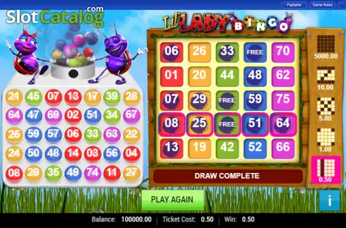 Win screen 2. Lil Lady Bingo slot