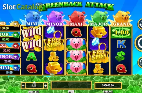 Schermo3. Greenback Attack slot