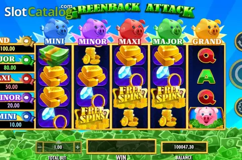 Schermo7. Greenback Attack slot