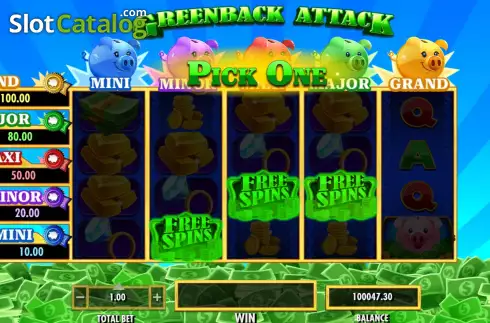 Schermo8. Greenback Attack slot