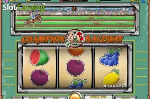 Screen 4. Champion Raceway slot
