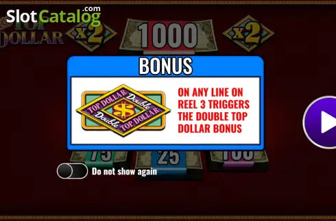 Schermo2. Double Top Dollar slot