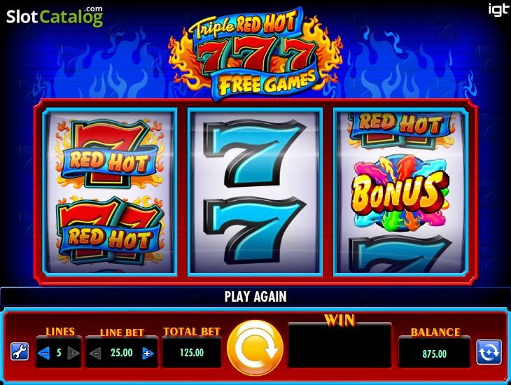 Red Hot Sevens Slot Machine