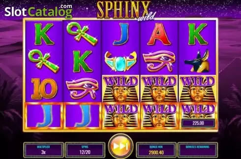 Win Screen 3. Sphinx Wild slot
