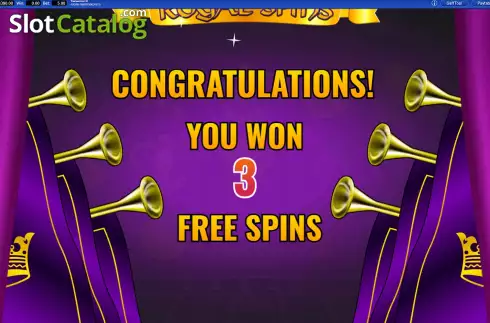 Free Spins Win Screen 2. Royal Spins slot