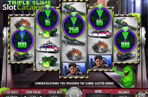 Ecranul 2. Ghostbusters Triple Slime slot