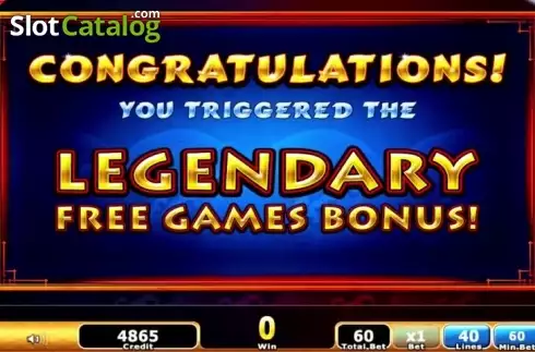 Tela 6. Legends of Fire and Water slot