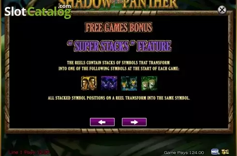 Bildschirm7. Shadow of the Panther slot