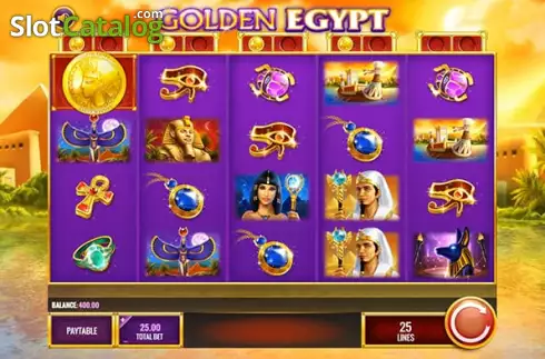 Reel Screen. Golden Egypt (IGT) slot