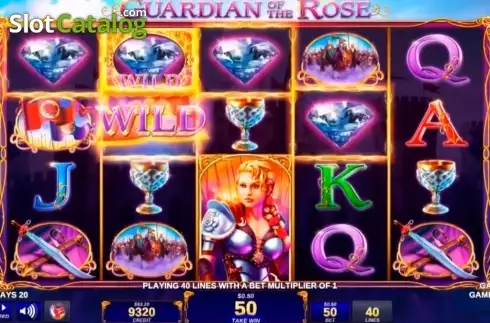 Bildschirm2. Guardian of the Rose slot