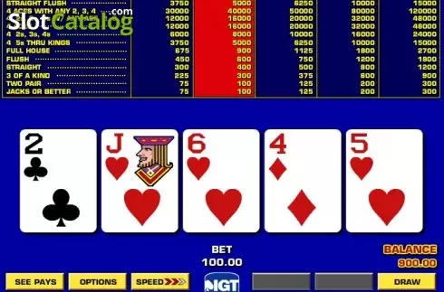 画面4. Double Double Bonus Poker Game King カジノスロット