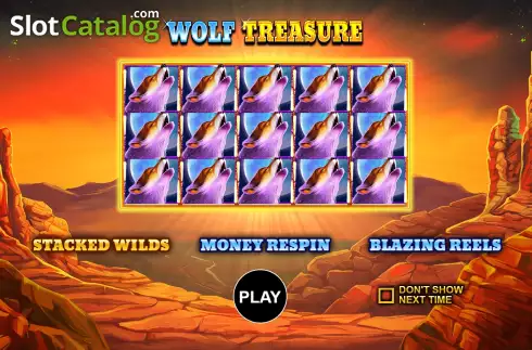 Start Screen. Wolf Treasure slot
