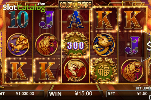 Skärmdump4. Golden Empire (Iconic Gaming) slot