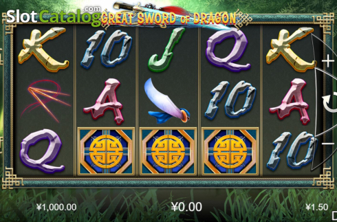 Bildschirm2. Great Sword of Dragon slot