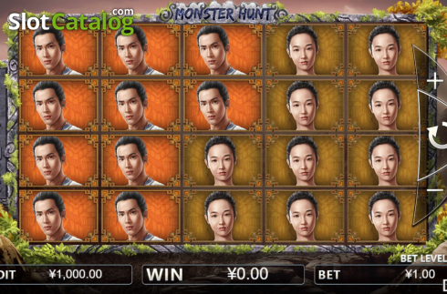 Reel screen. Monster Hunt (Iconic Gaming) slot