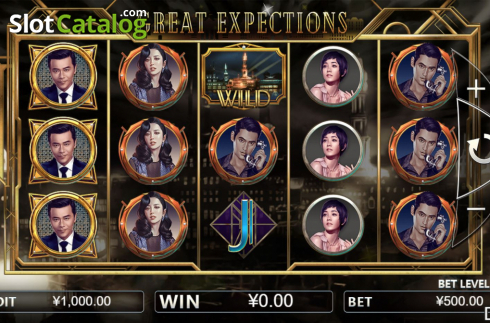 Reel screen . Great Expectations slot