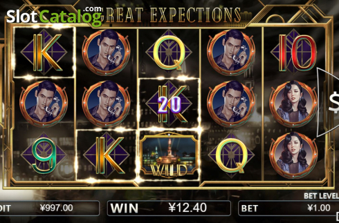 Win screen 2. Great Expectations slot