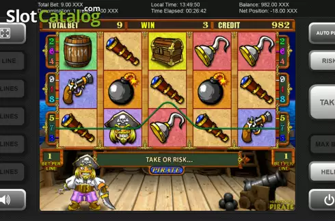 Win screen 2. Pirate slot