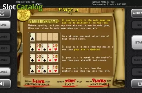 Risk Game. Pirate 2 slot