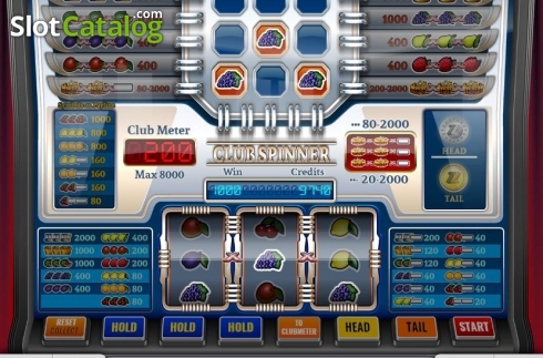 Win Screen. Club Spinner slot