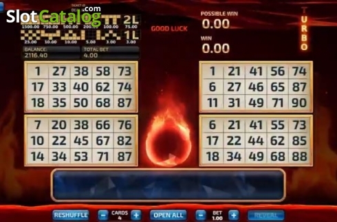 Game Screen 1. Bingo Firestorm slot