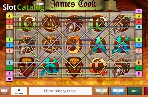 Reel Screen. James Cook slot