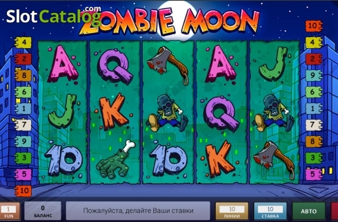 Reels screen. Zombie Moon slot