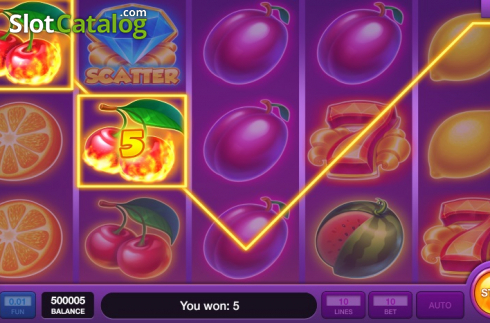 Ekran4. Hot Fruits Wheel (InBet Games) yuvası