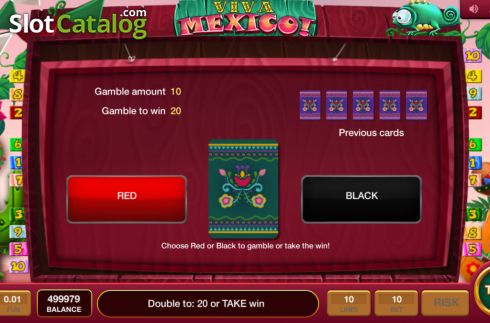Gamble screen. Viva Mexico (InBet Games) slot