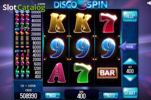 Win screen 3. Disco Spin Pull Tabs slot