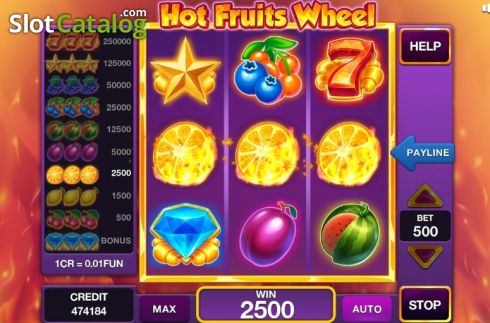 Ecran5. Hot Fruits Wheel 3x3 slot