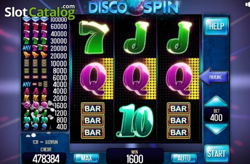 Win 2. Disco Spin 3x4 slot