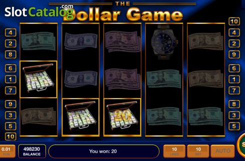 Win screen 2. The Dollar Game slot
