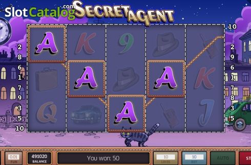 Bildschirm3. Secret Agent (InBet Games) slot