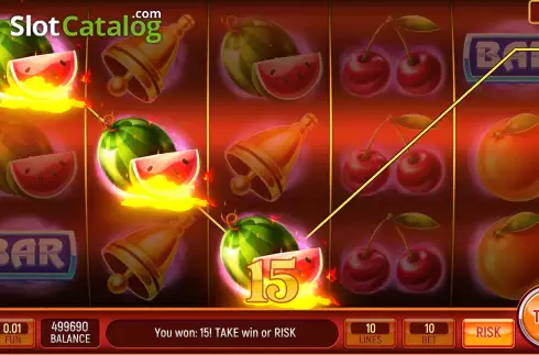 Win screen 2. Shining Fruits slot