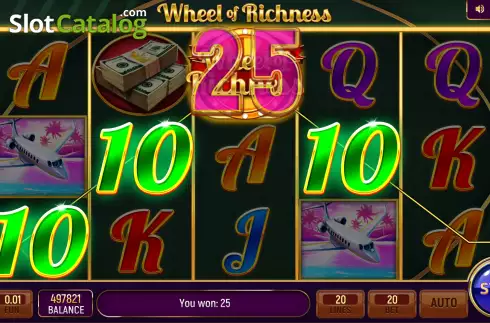 Schermo4. Wheel of Richness slot