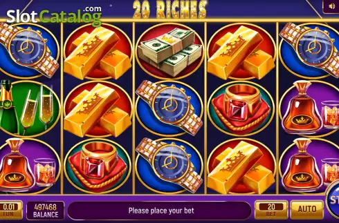 画面2. 20 Riches カジノスロット