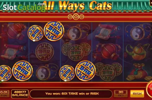 Win screen 2. All Ways Cats slot