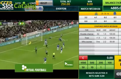 GamePlay Screen 2. Virtual Soccer (InBet Games) slot